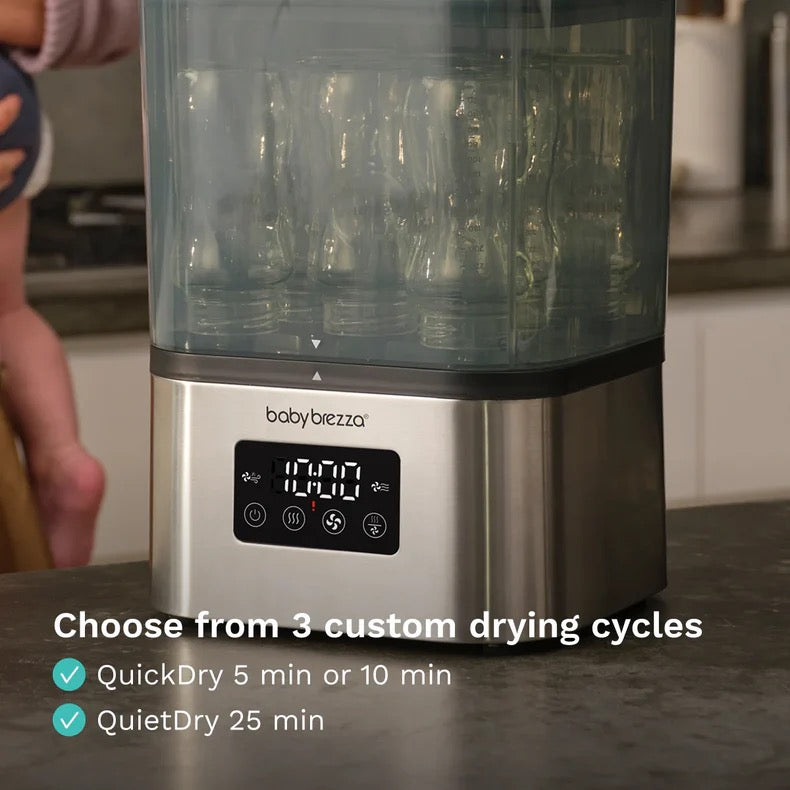 Baby Brezza - SuperQuick™ 10 Minute Baby Bottle Sterilizer And Dryer | Stainless
