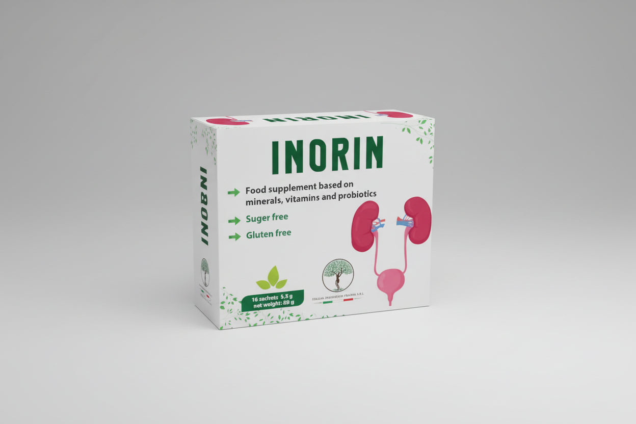 Inorin sachets cranberry probiotics urinary tract health UTI prevention vitamin C zinc magnesium bladder support supplement Health Boutique