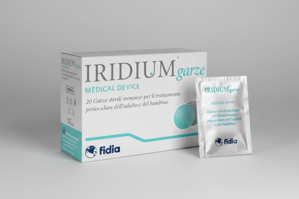 Iridium eye gauze 20 sterile ophthalmic cleansing pads for eyelid hygiene