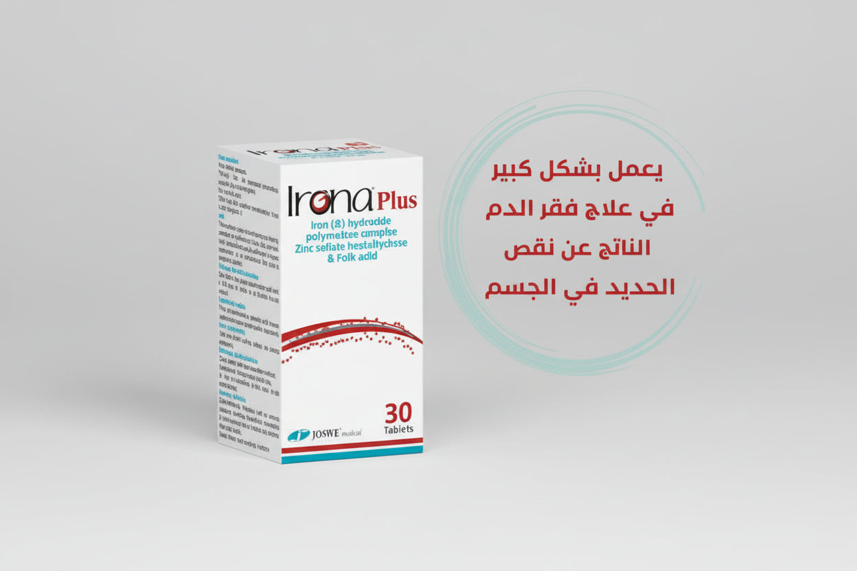 Irona Plus 30 tablets iron supplement for iron deficiency support