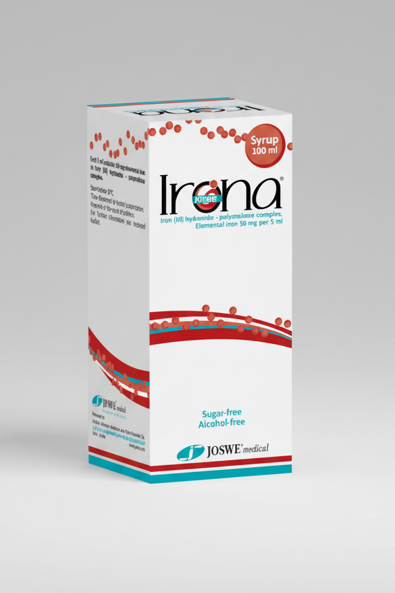 Irona syrup 120 ml liquid iron supplement for iron deficiency and anemia support