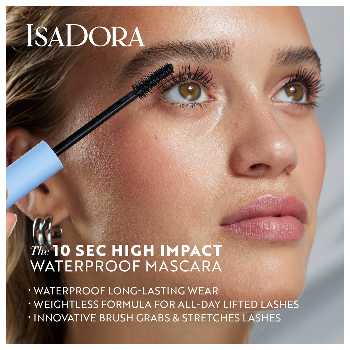 Isadora 10 Second High Impact Waterproof Mascara 01 Black volumizing waterproof mascara Health Boutique