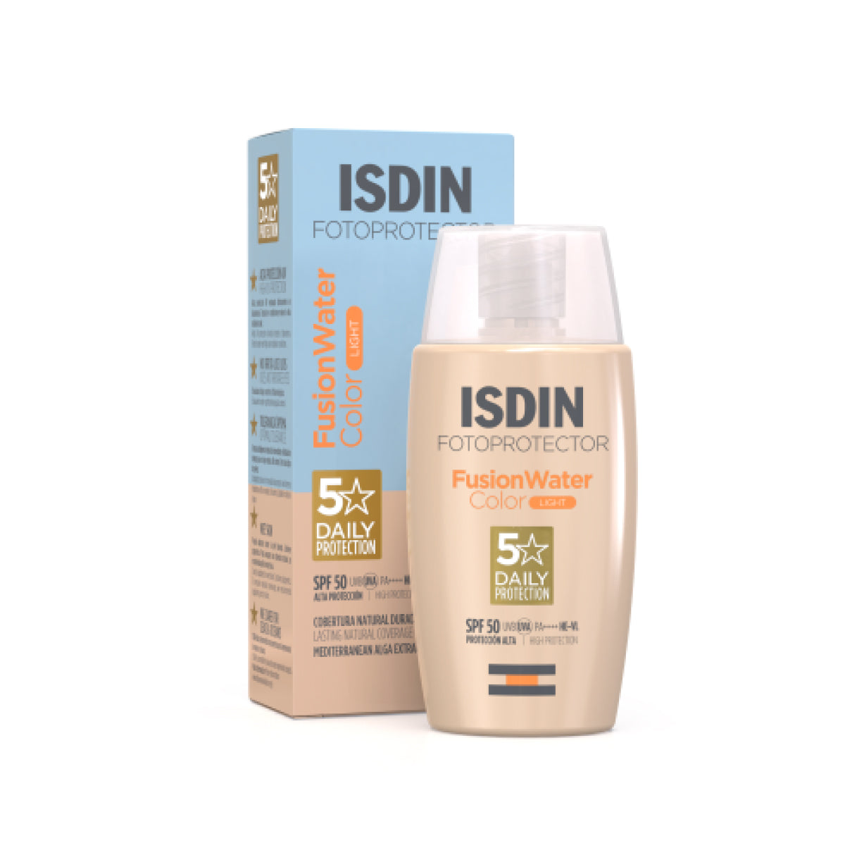 Isdin Fotoprotector Fusion Water Color light Sunblock spf 50+ 50ml