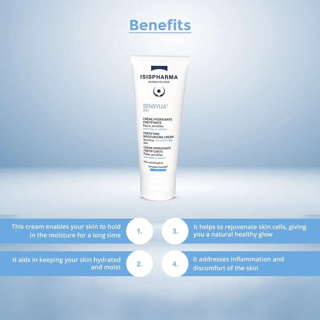 Isis Pharma Sensylia Cream Imperata Cylindrica Acetyl Tetrapeptide-15 Moisturizing Cream 40ml Health Boutique