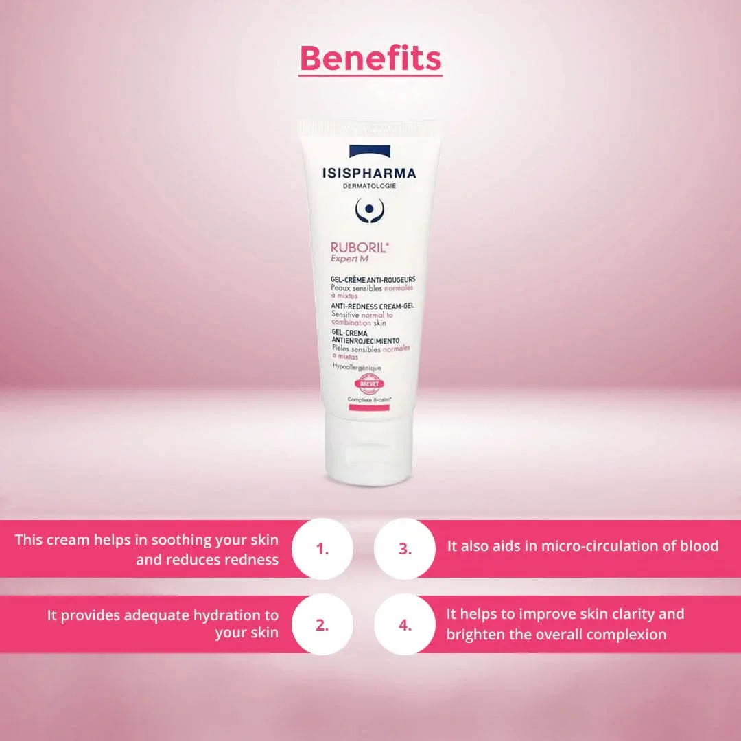 Isispharma Ruboril Cream Niacinamide Anti Redness Moisturizing Cream Health Boutique