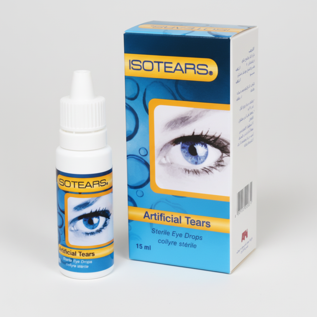 Isotears 0.1% 0.3% eye drops 15ml lubricating artificial tears bottle pharmaceutical product Health Boutique