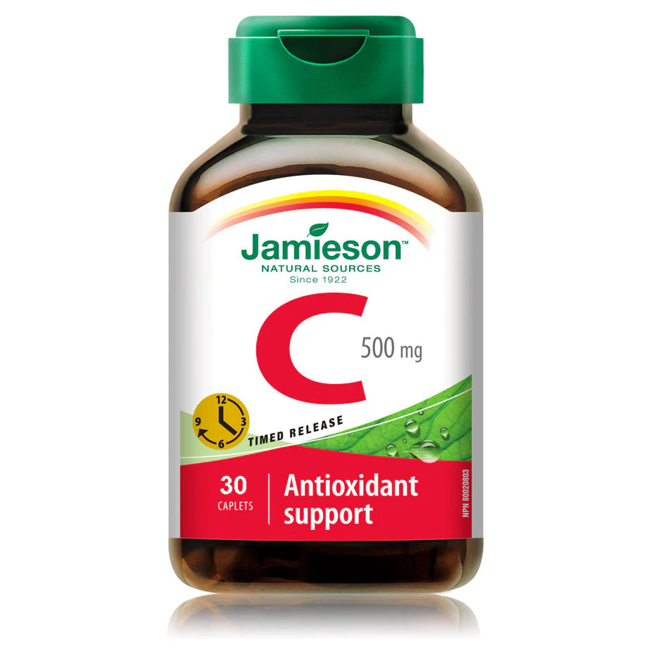 Jamieson Vitamin C 500 mg Timed Release 30 Caplets - the health boutique
