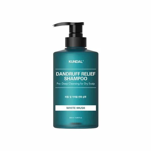 Kundal Dandruff Care Shampoo White Musk 500ml helps reduce dandruff and soothe the scalp Health Boutique