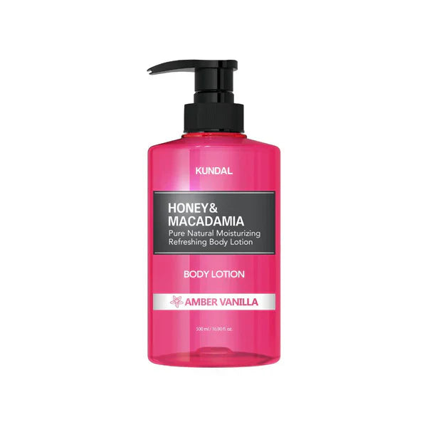 Kundal Honey & Macadamia Body Lotion Amber Vanilla 500ml deeply hydrates dry skin Health Boutique