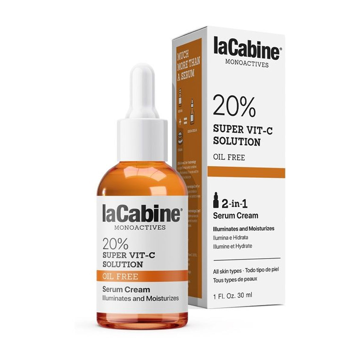 Lacabine 20% Super Vit-C Solution Serum Cream 30ml brightening vitamin c dark spot care Health Boutique