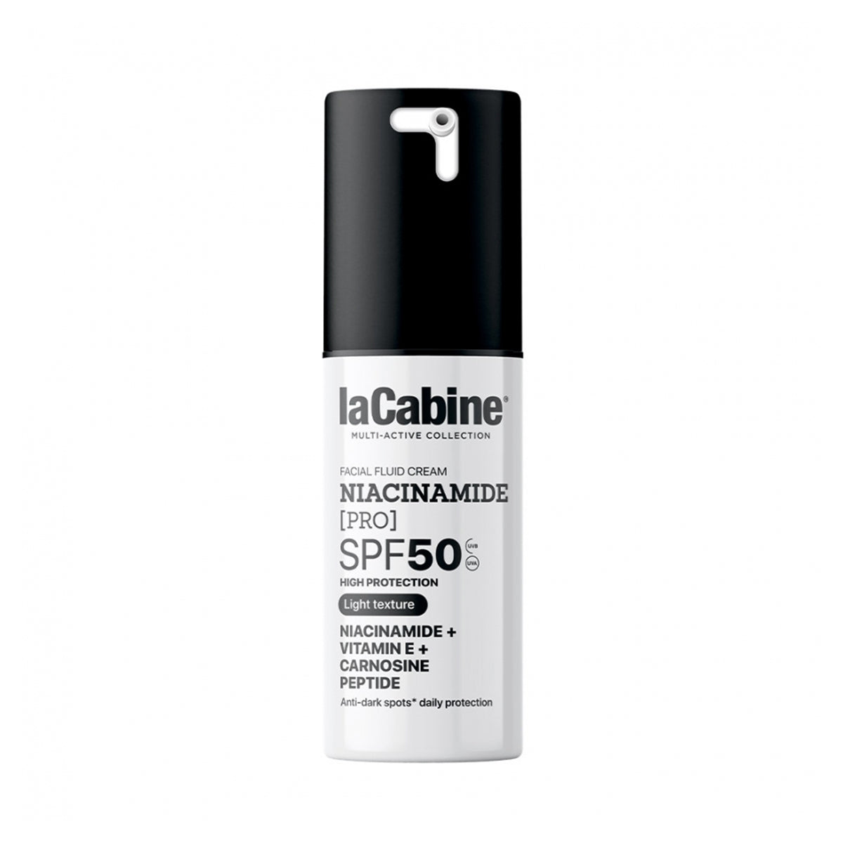 Lacabine Niacinamide Pro Light SPF50 Fluid Sunscreen 30ml dark spot protection lightweight sun care Health Boutique