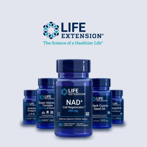 Life Extension NAD+ Jordan Cell Regenerator 300 mg vegetarian capsules – advanced supplement for cellular energy & longevity. Available at HealthBoutiqueJo.com worldwide.
