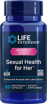 Life Extension Sexual Health for Her – 30 vegetarian capsules – female libido and hormone support supplement. | health boutique