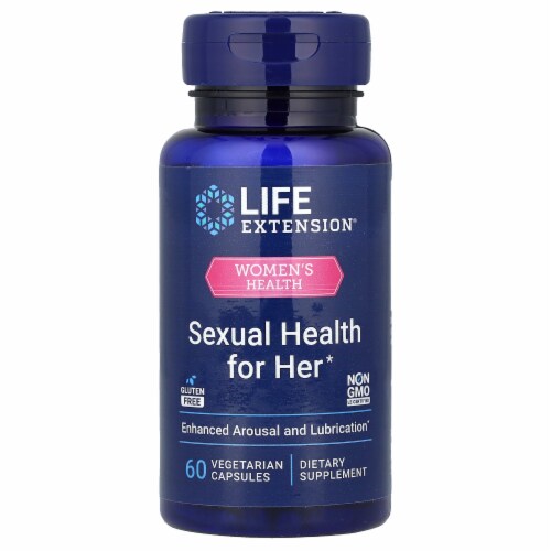 Life Extension Sexual Health for Her – 60 vegetarian capsules – female libido and hormone support supplement.
