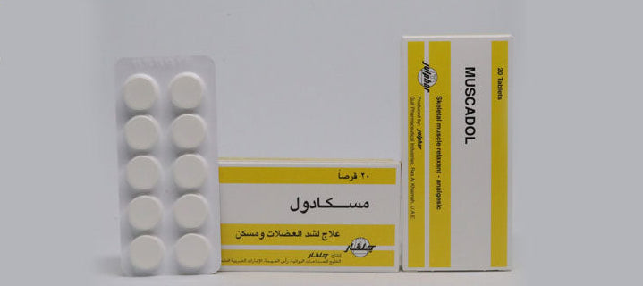 Muscadol orphenadrine paracetamol muscle relaxant tablets 20 Health Boutique