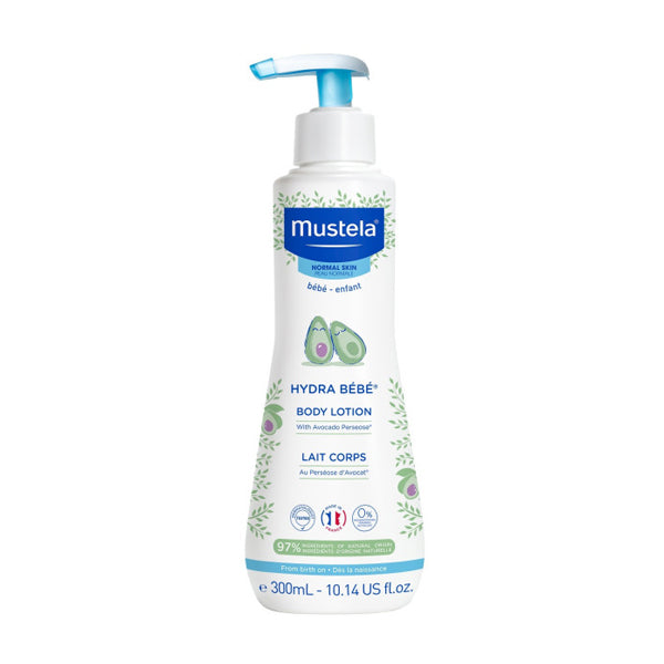 Mustela Baby Hydra Bébé Body Lotion - Daily Moisturizing Care for Newborns and Babies, 300ml