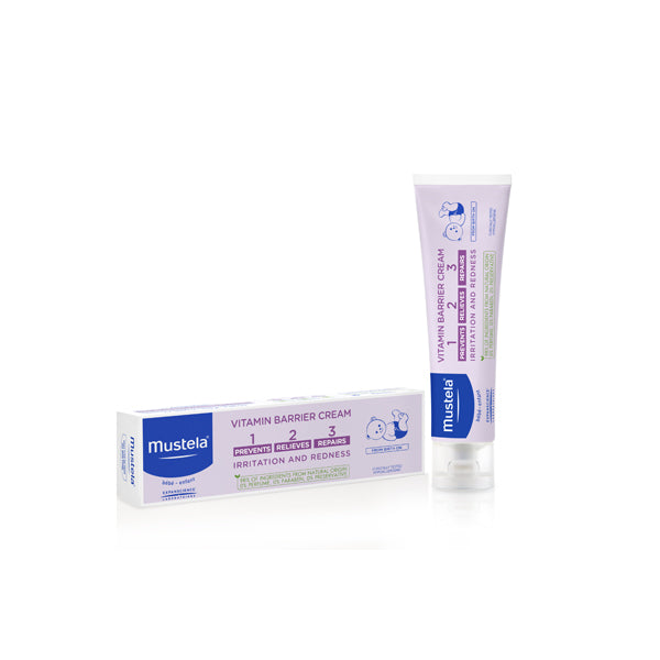 Mustela Baby 1 2 3 Vitamin Barrier Cream for Diaper Rash Protection 50ml