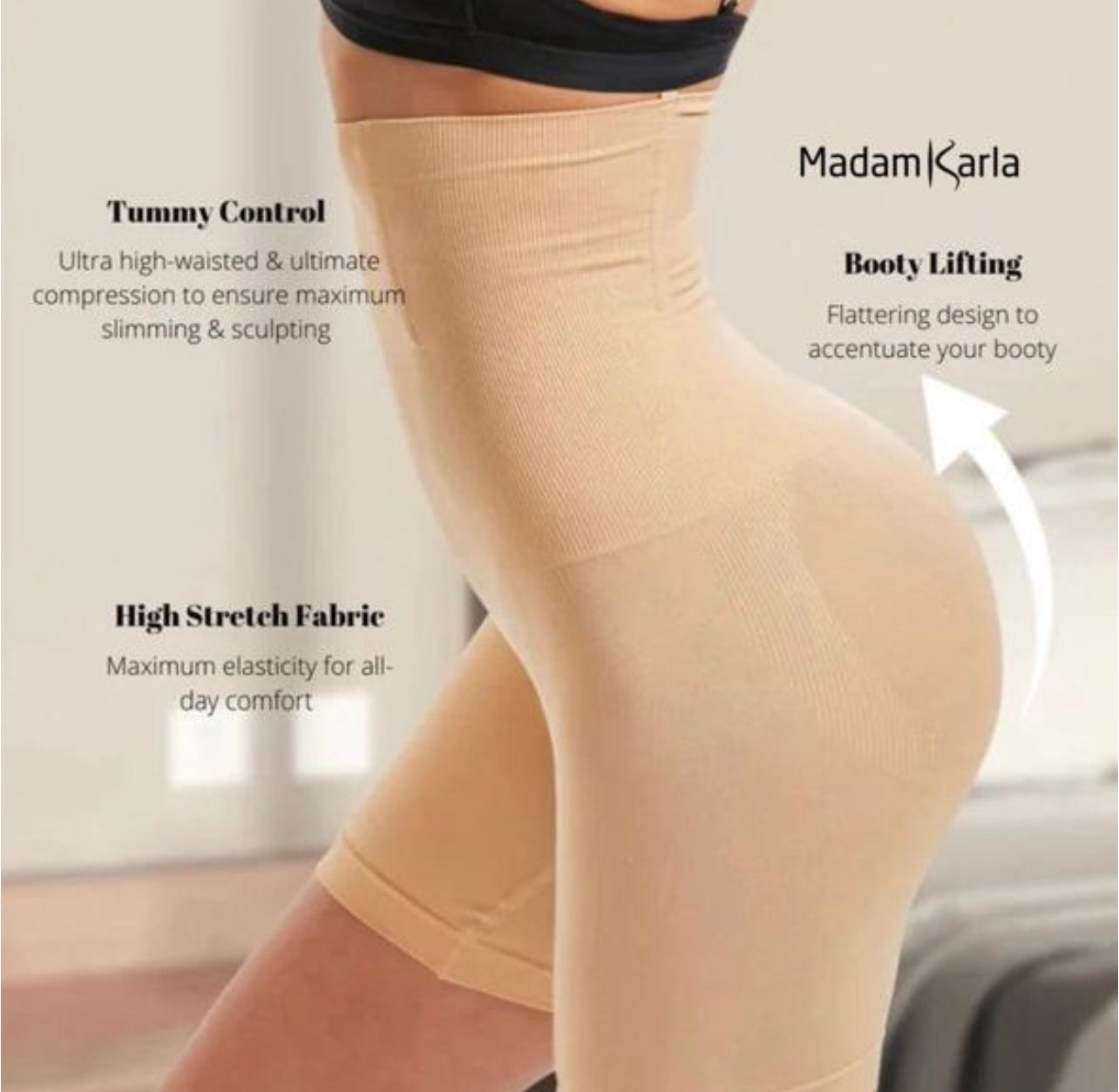Madam Karla Corseta breathable shaping garment with elastic fibers and spandex for comfortable support Health Boutique