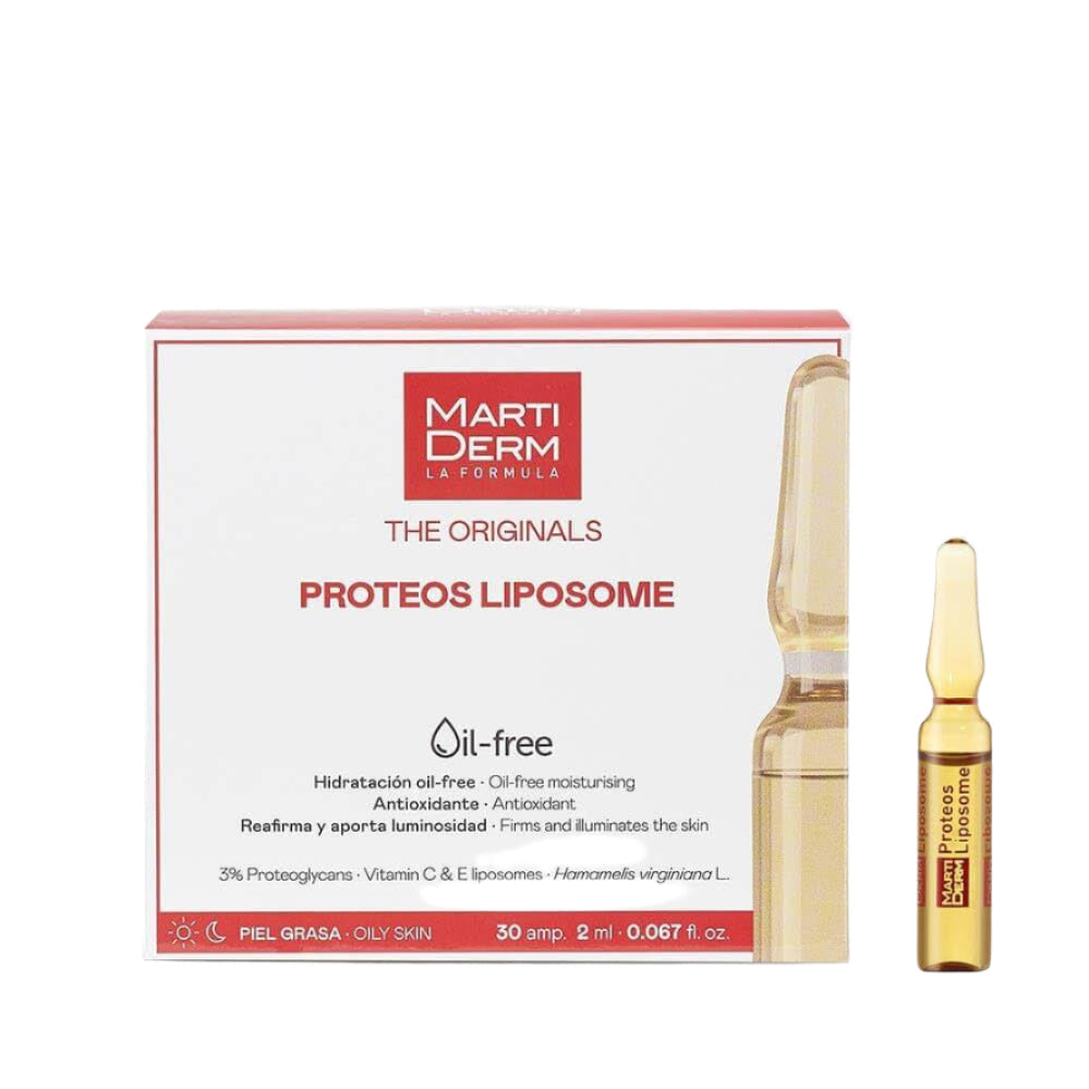 MartiDerm Proteos Liposome 10 Ampoules hydrating antioxidant glow treatment Health Boutique