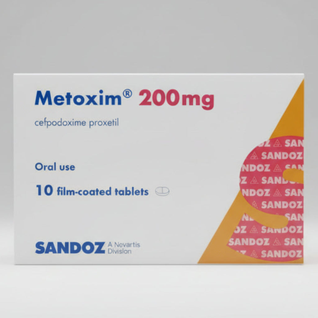 Metoxim® 200 mg Tablets (10 Tablets) – Cefixime Antibiotic Therapy