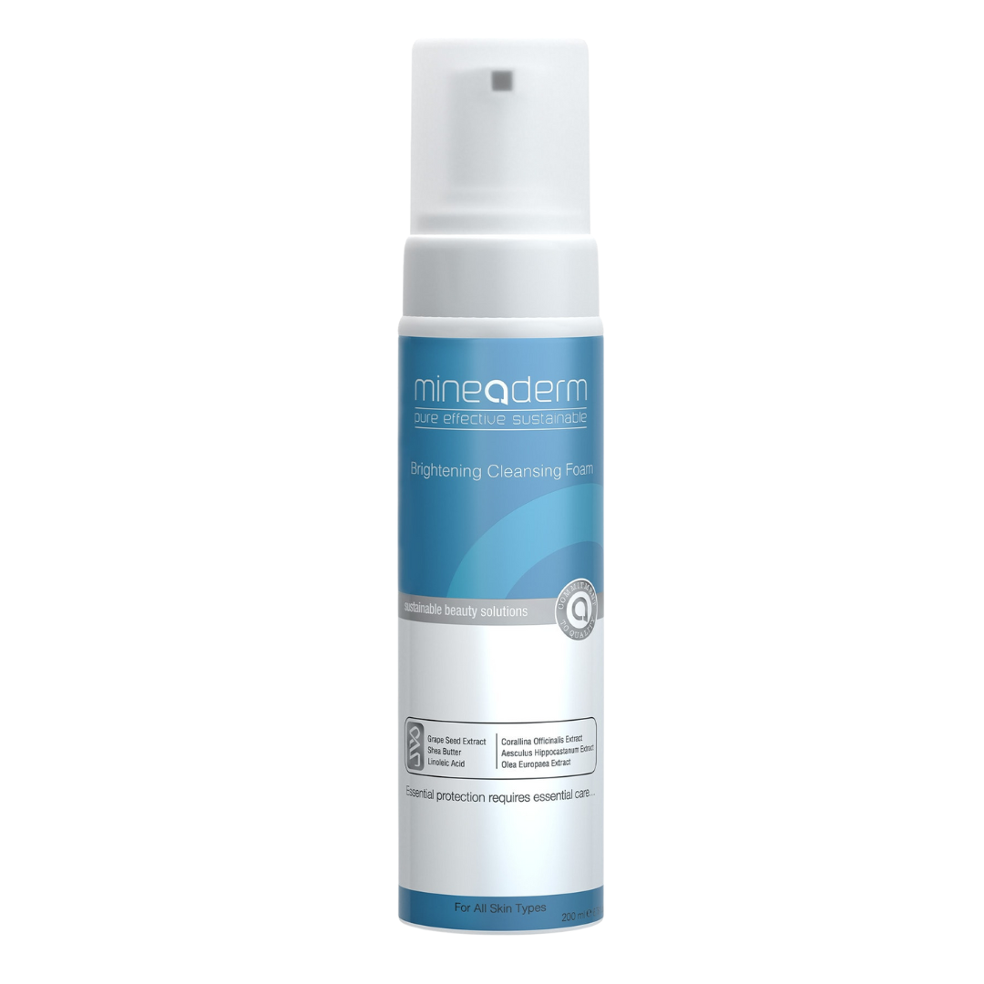 Mineaderm Brightening Cleansing Foam 200ml gentle face wash for radiant skin Health Boutique