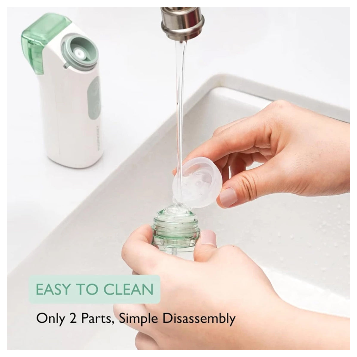 Momcozy 2-in-1 Electric Nasal Aspirator for Babies and Toddlers with Adjustable Suction Levels and LED Light