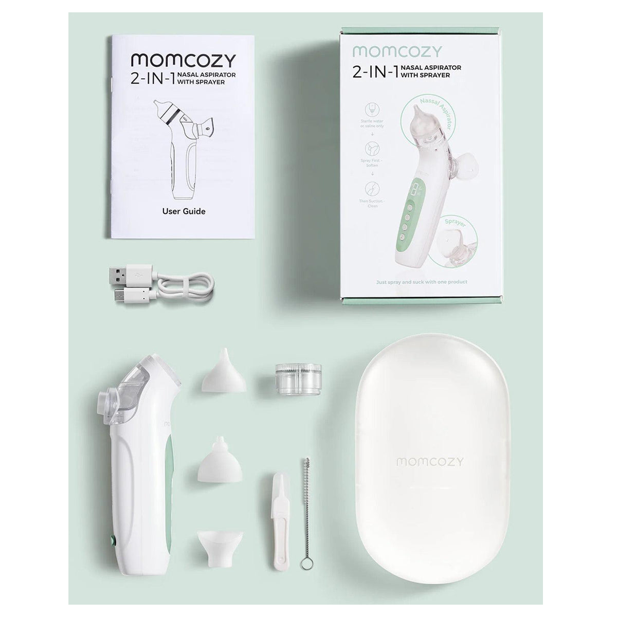 Momcozy 2-in-1 Electric Nasal Aspirator for Babies and Toddlers