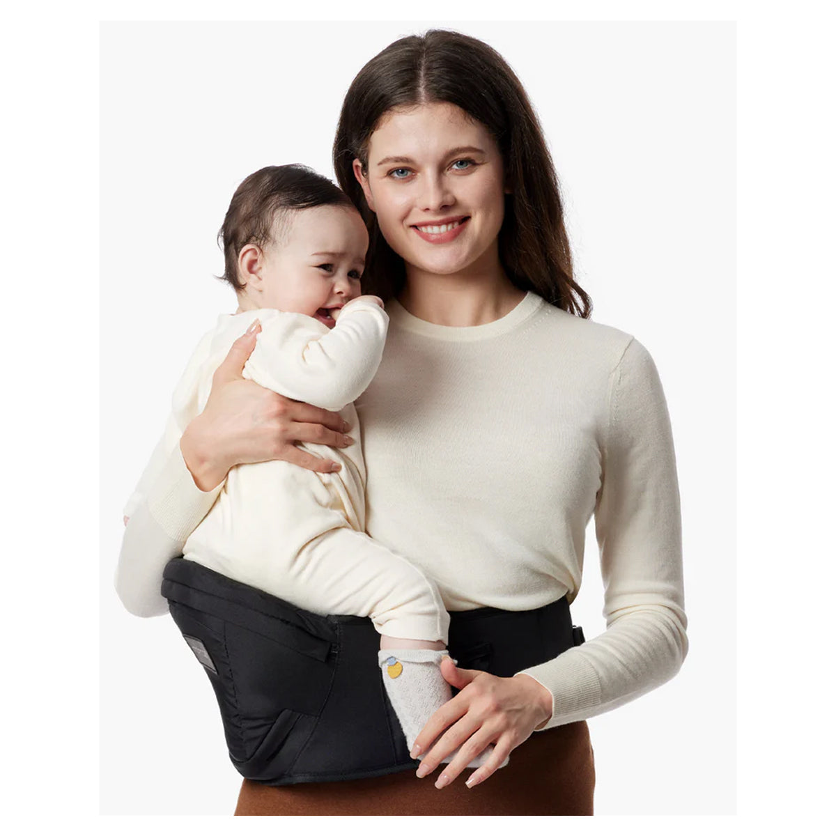 Momcozy Ergonomic Baby Hip Seat Carrier with 3D Belly Protector and EVA Massage Board Support