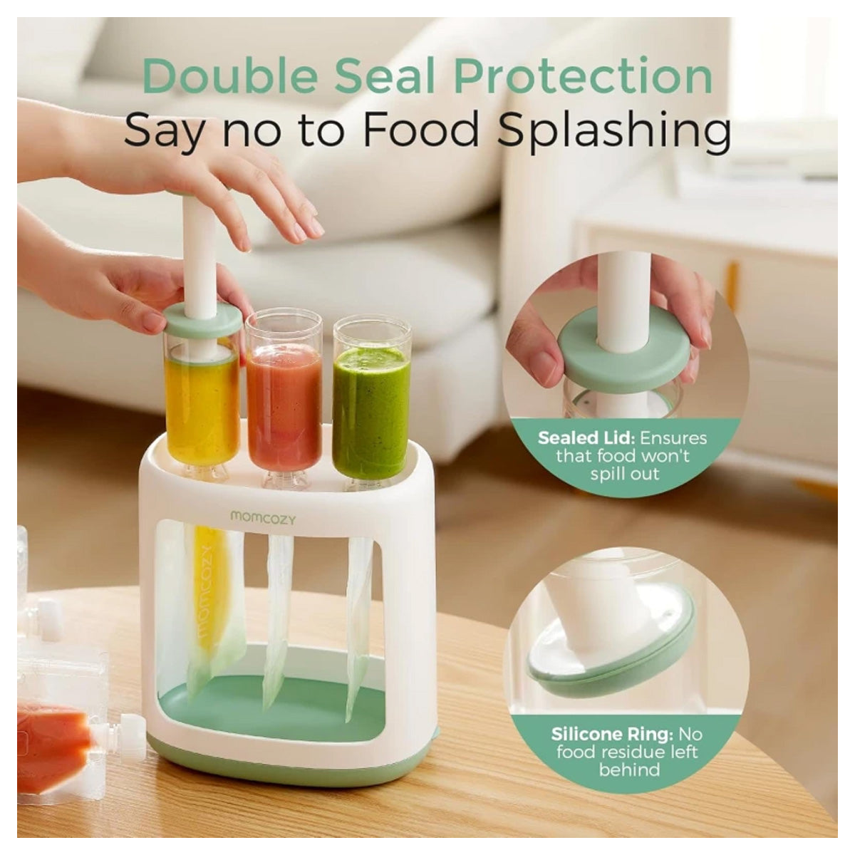 Momcozy All-in-One Baby Food Maker and Steamer for Puree and Storage