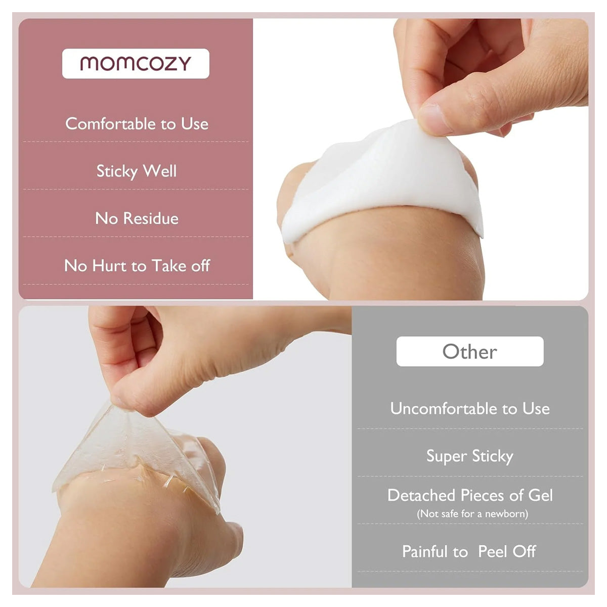 Momcozy Cooling Hydrogel Breast Pads for Soothing Nipple Relief and Nursing Comfort