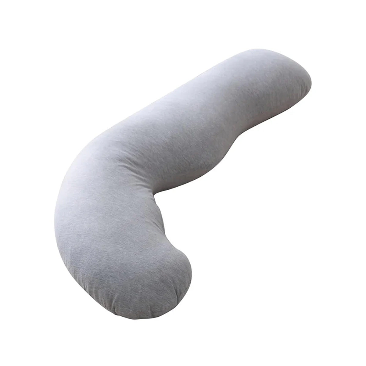 Momcozy J-Shaped Full Body Maternity Pillow for Pregnancy Support - Grey