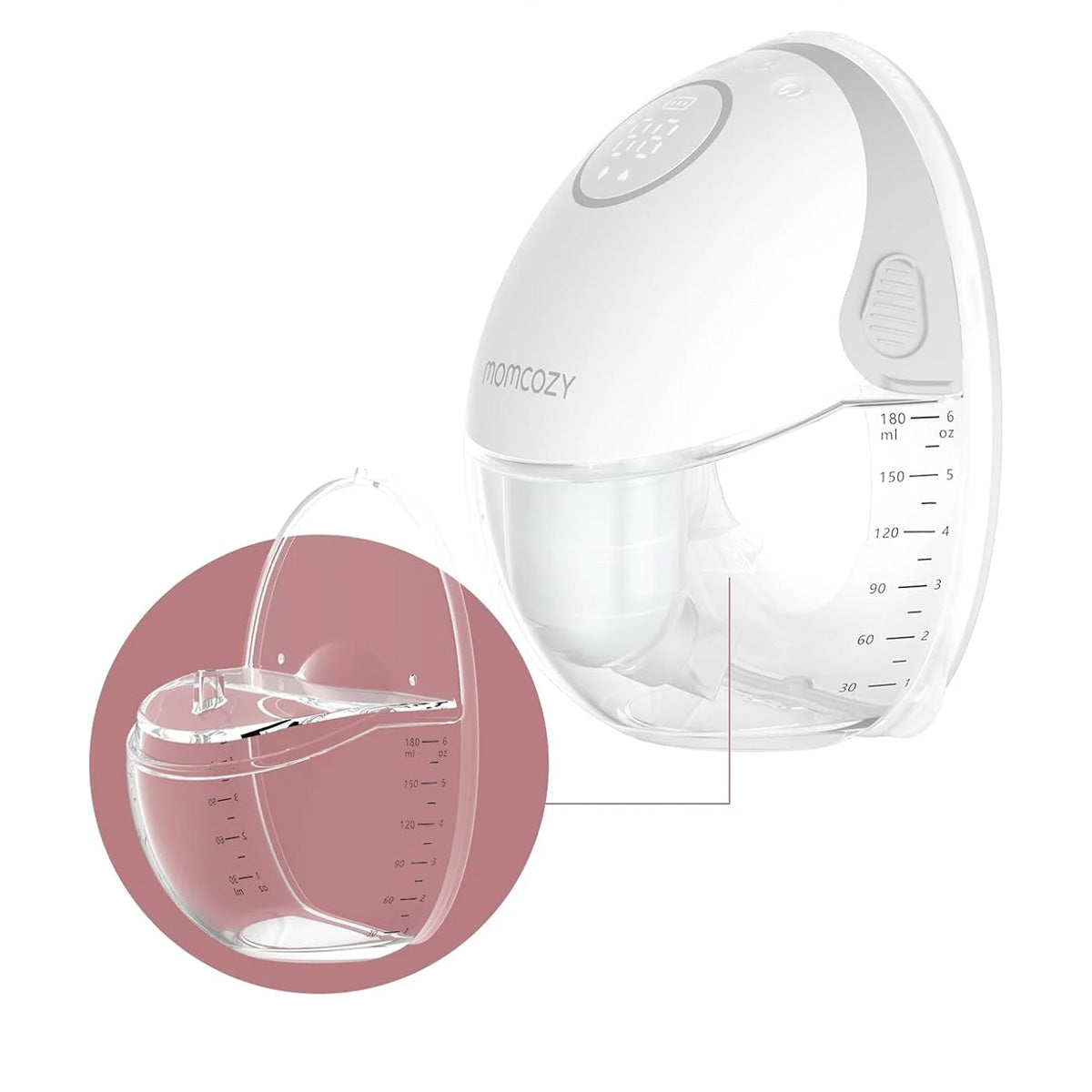 Momcozy M6 Wearable Breast Pump Replacement Flange Full Set - Compatible with M6 Pump
