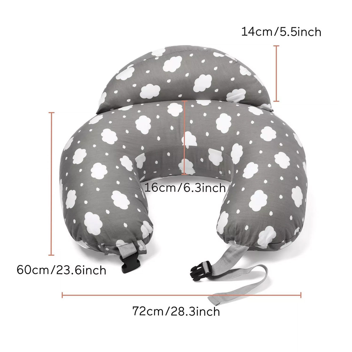 Momcozy Adjustable Nursing Breastfeeding Pillow for Comfortable Infant Support