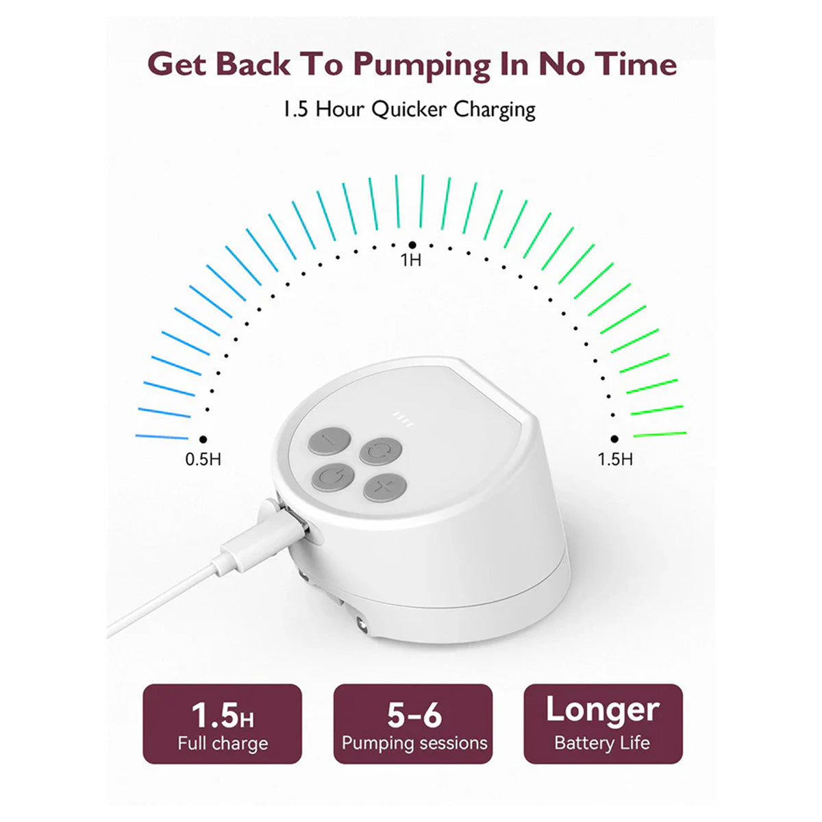 Momcozy S12 Pro Hands-Free Wearable Double Electric Breast Pump with LED Display and 9 Levels of Suction