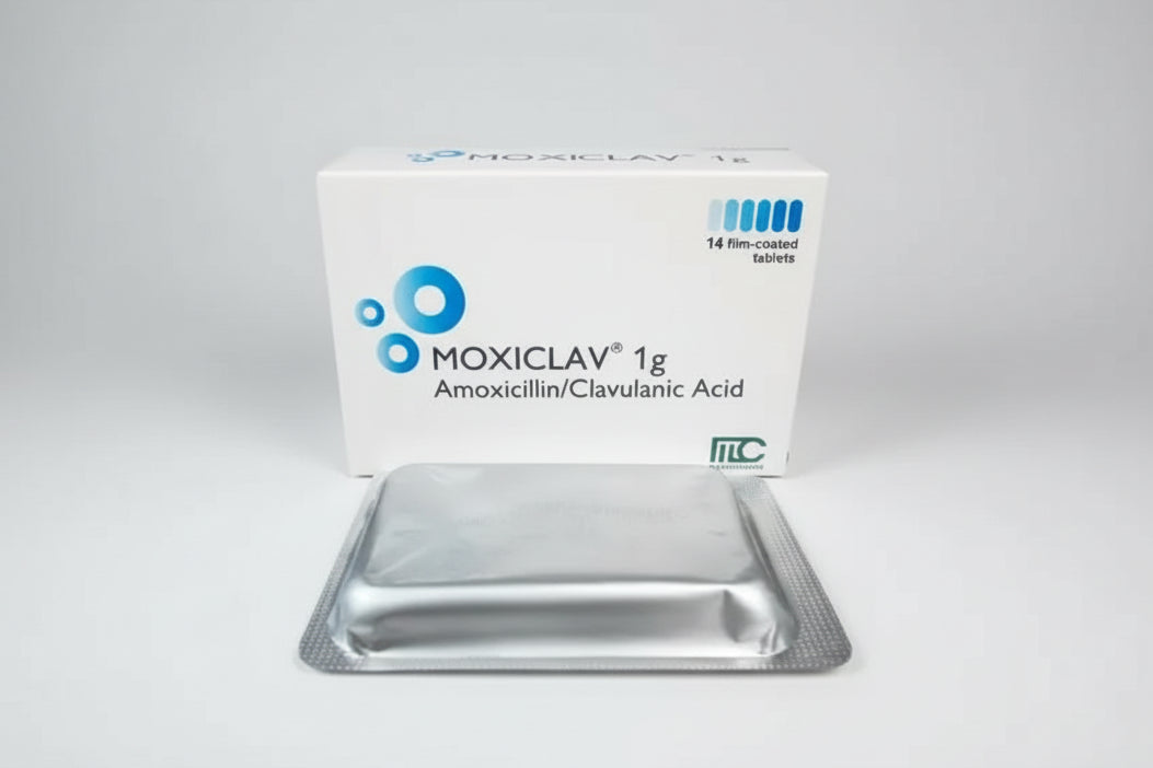 Moxiclav® 1 g Tablets (14 Tablets) – Amoxicillin & Clavulanate Antibiotic