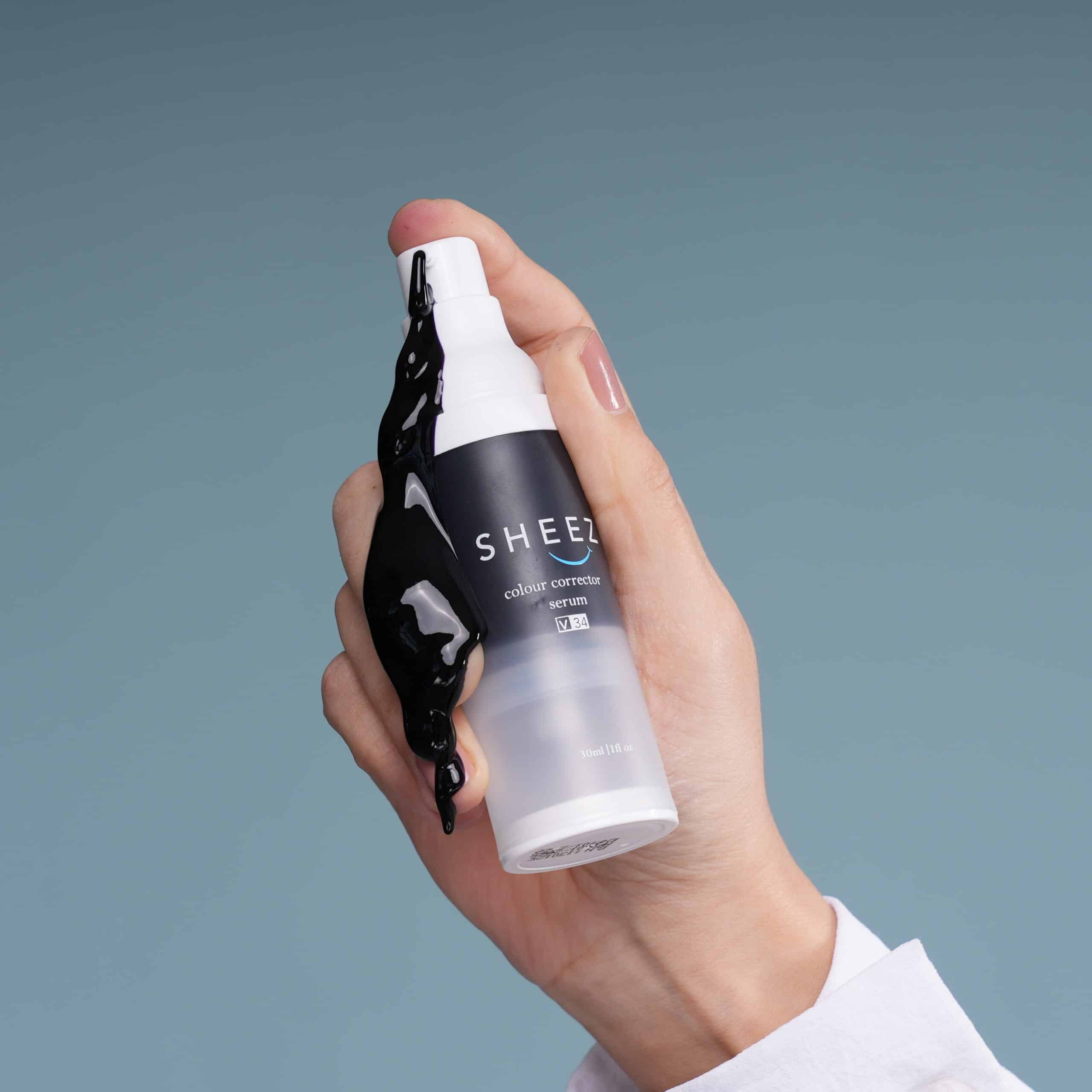 Sheez V34 Jordan color correcting serum for instant teeth whitening