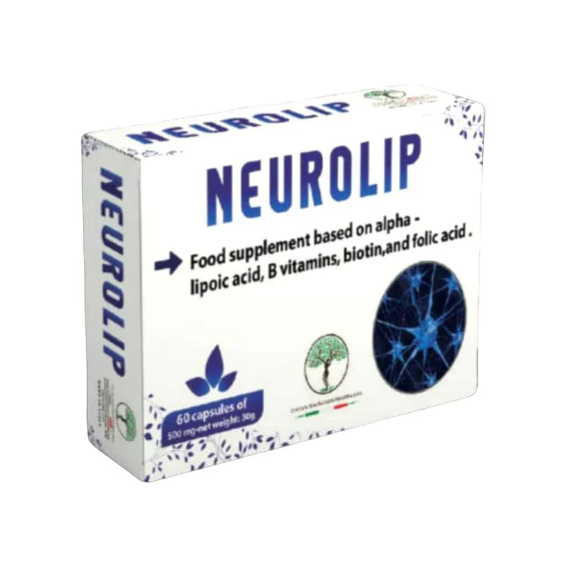Neurolip alpha lipoic acid capsules 60 nerve pain neuropathy diabetic nerve support antioxidant nerve regeneration supplement Health Boutique