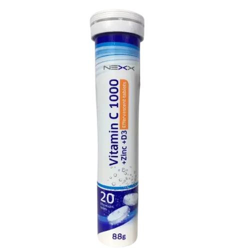 Nexx Vitamin C, D3 & Zinc – 20 Tabs | Health Boutique JO