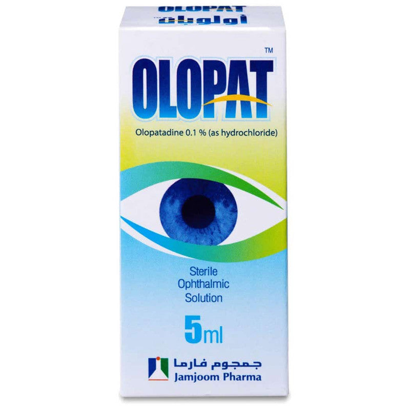 Olopat 0.1 percent eye drops 5 ml olopatadine antihistamine allergic conjunctivitis treatment