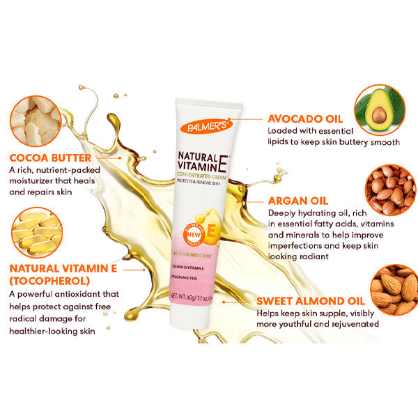 Palmer's Vitamin E Concentrated Cream Protects & Renews Skin 60g deep moisturizing cream for dry skin Health Boutique