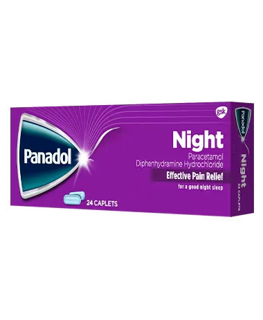 Panadol Night tablets paracetamol diphenhydramine night time pain relief