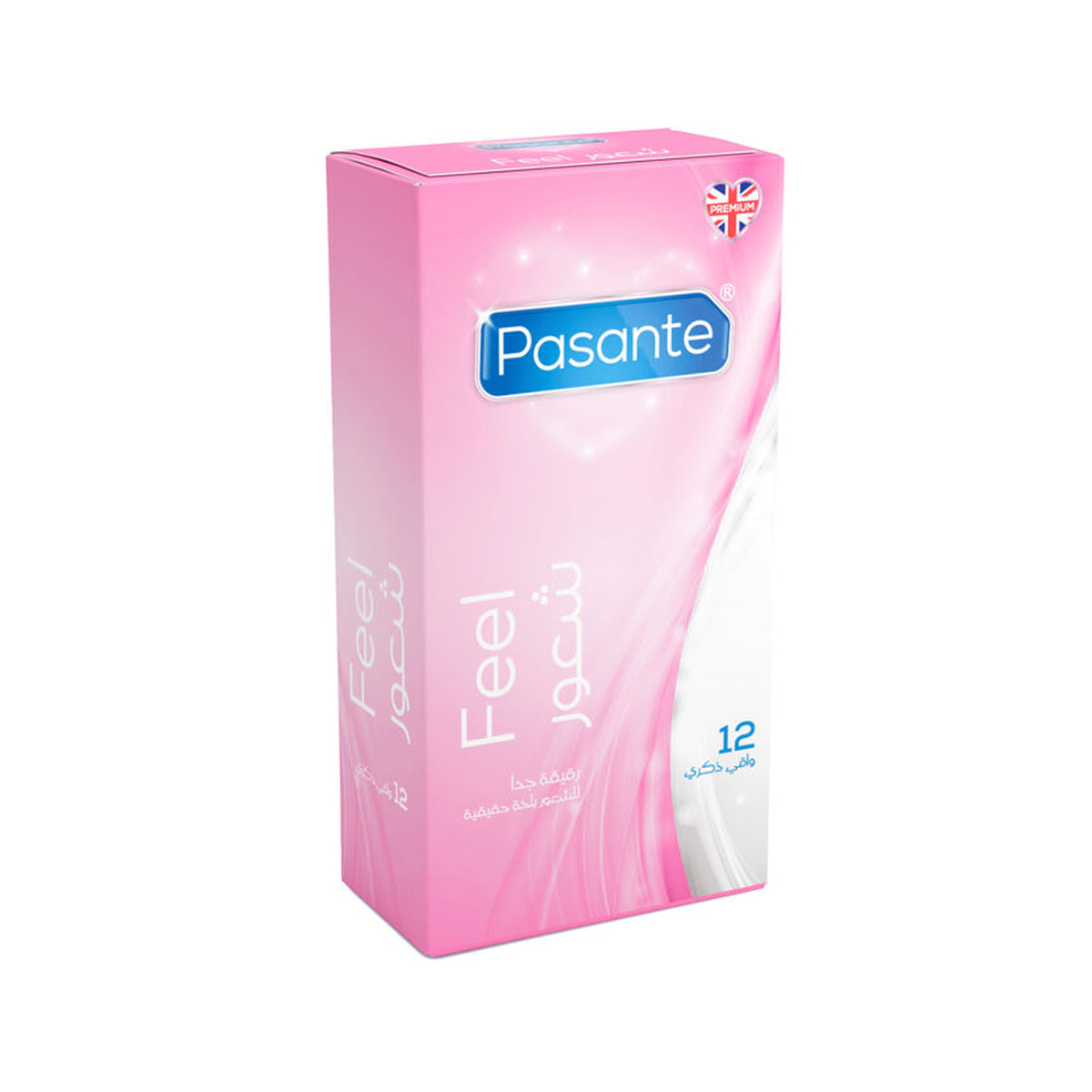 Pasante Feel Ultra-Thin Lubricated Latex Condoms - 12 Pack