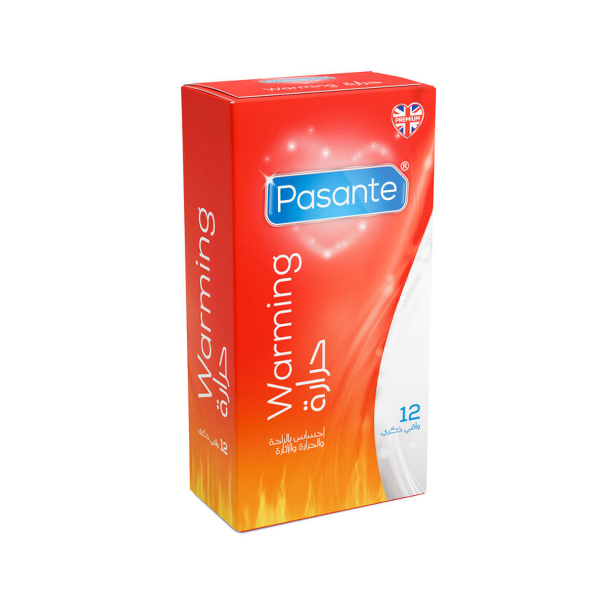 Pasante Warming Lubricated Latex Condoms - 12 Pack