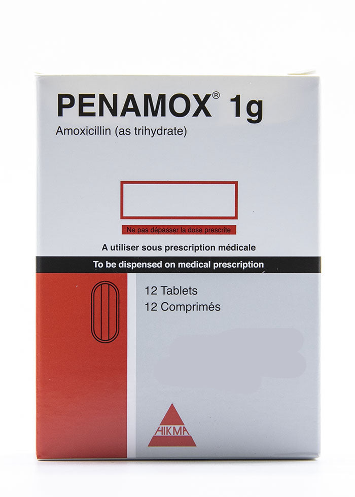 Penamox amoxicillin 1000 mg oral antibiotic tablets 12 pack Health Boutique