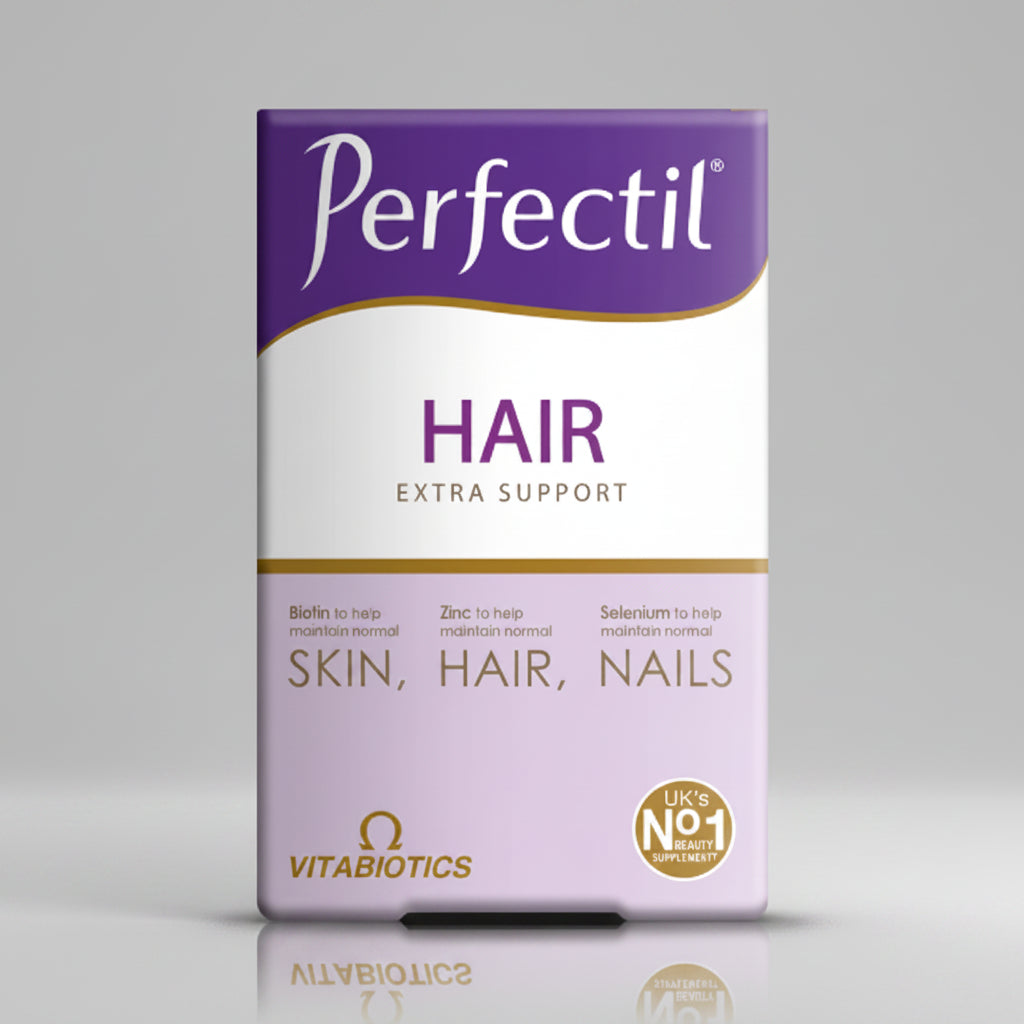 Vitabiotics Perfectil Hair Extra Support marine collagen hair tablets 60 Health Boutique