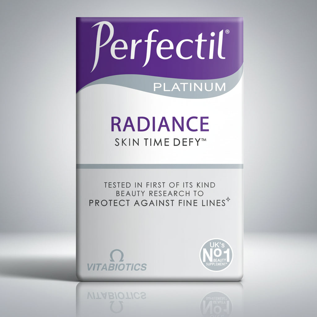 Vitabiotics Perfectil® Platinum Radiance collagen skin glow beauty tablets antioxidants Health Boutique