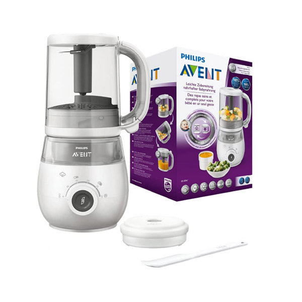 Philips Avent 4-in-1 Healthy Baby Food Maker SCF875/01 for steaming and blending baby meals - Health Boutique Jordan