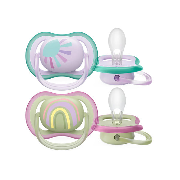 Philips Avent Ultra Air Soother Purple & Green (0-6 M)