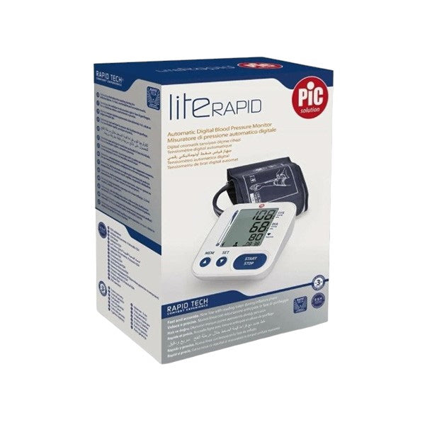 Pic Solution BPM Literapid: Fast & Comfortable Digital Arm Blood Pressure Monitor with Advanced DLS & Rapid Tech