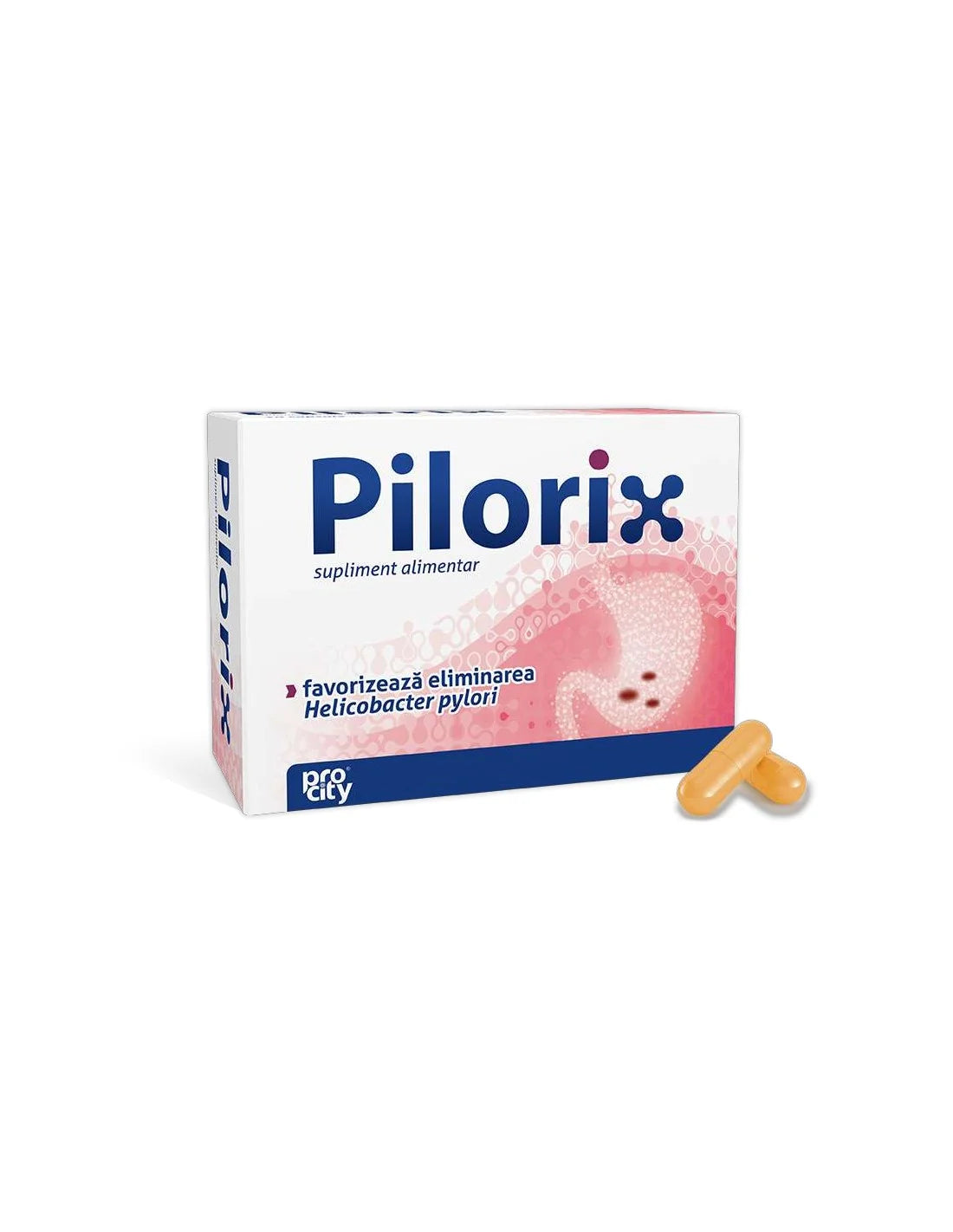 Pilorix capsules lactobacillus reuteri DGL licorice calcium carbonate digestive support acidity heartburn gut health supplement Health Boutique